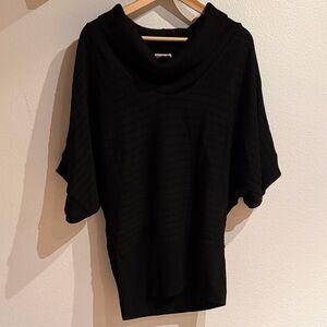 Sweet Kizz Wide Cowl Neck Sweater, Dolman Sleeves and Ribbed Fitted Hem, Size XL